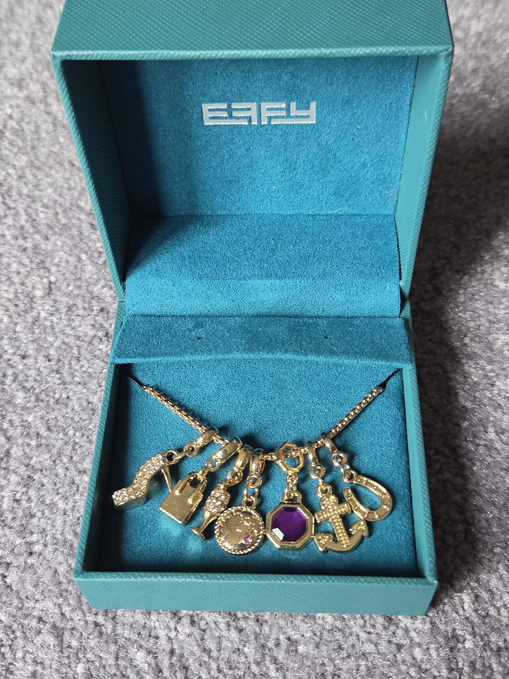 Effy Gold-Tone Multi-Charm Necklace